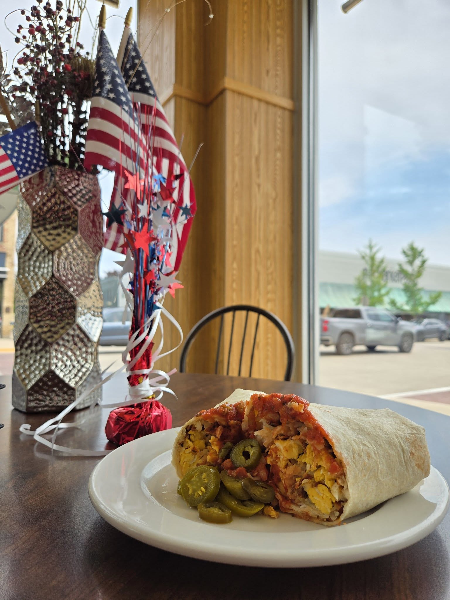 Breakfast burrito at 3rd Avenue Cafe
